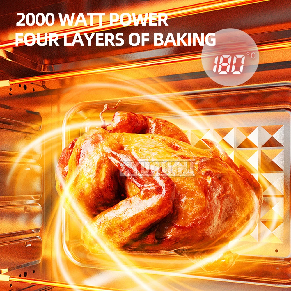 48L Commercial Large Oven Household Electric Oven Multi-Function Intelligent Large Capacity 4