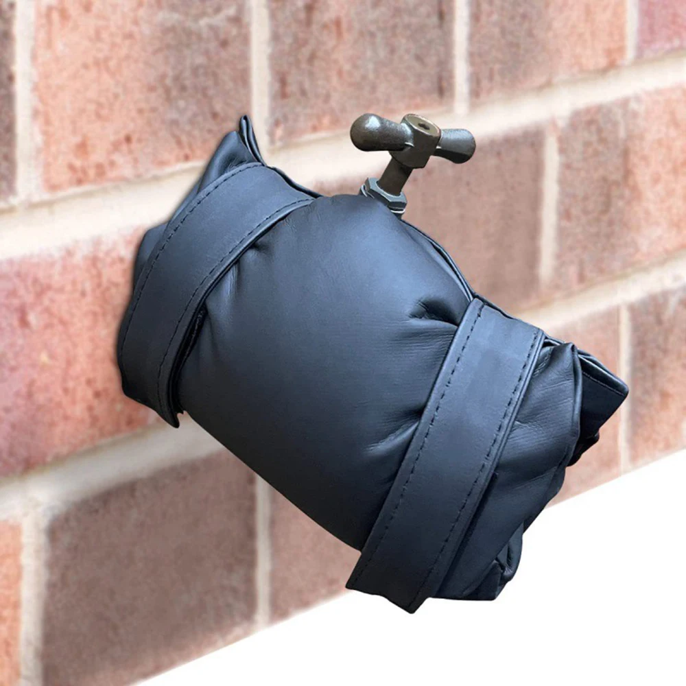 Winter insulated outdoor faucet cover Winter frost protection jacket Outdoor rain jacket Garden faucet cover Leather