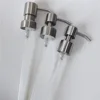 Press Head Soap Pump Bottle Dispenser Hand Jar Liquid Lotion Nozzle Shampoo Shower Gel Stainless Steel Bathroom 1