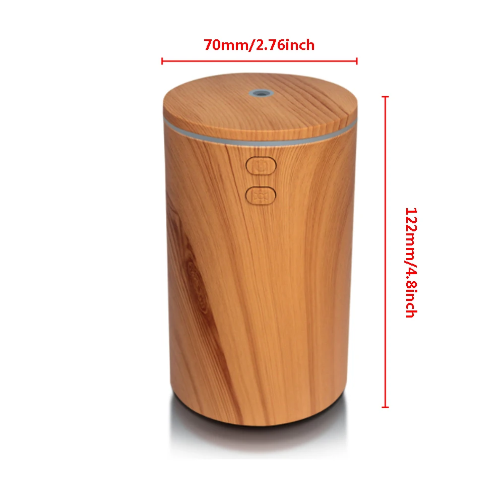 Car Aromatherapy Humidifier Material: ABS and PP 7-color LED light Usage Area: Less than 20 Cubic Yard Low noise