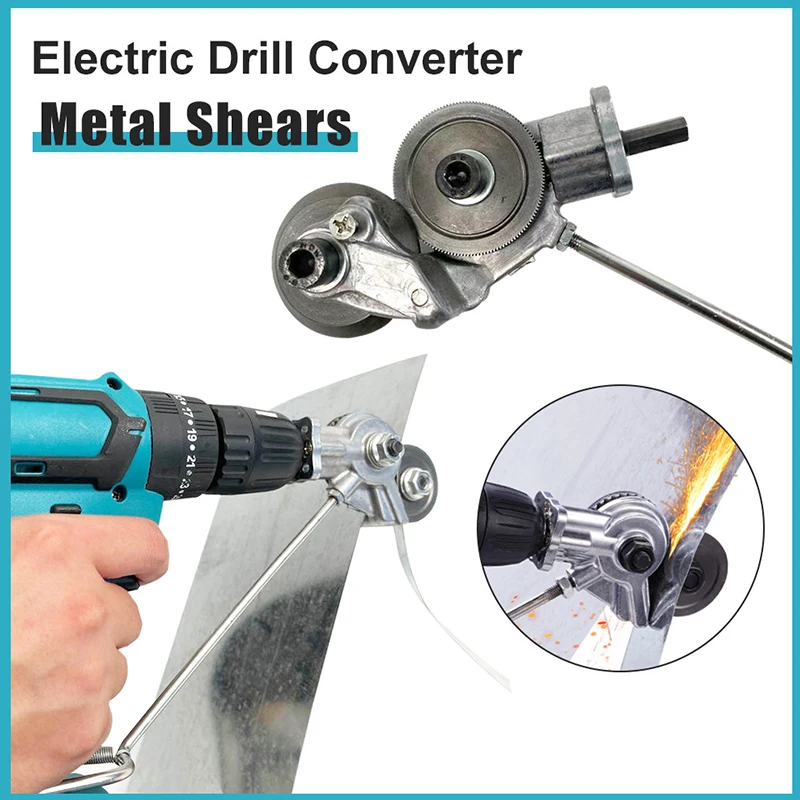 Electric Drill Plate Cutter Metal Nibbler Drill Attachment Electric