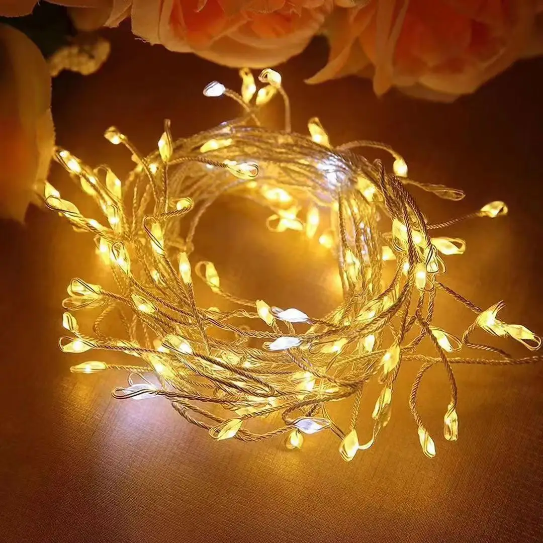 Tanie Fiecracker oświetlenie z drutu miedzianego String zasilanie bateryjne 2.5/5M LED Fairy Garland sklep