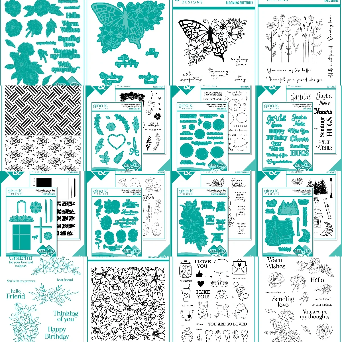 Blooming Butterfly New Metal Cutting Dies Stamps Stencil For Diy Scrapbooking Crafts Maker Photo Album Template Handmade