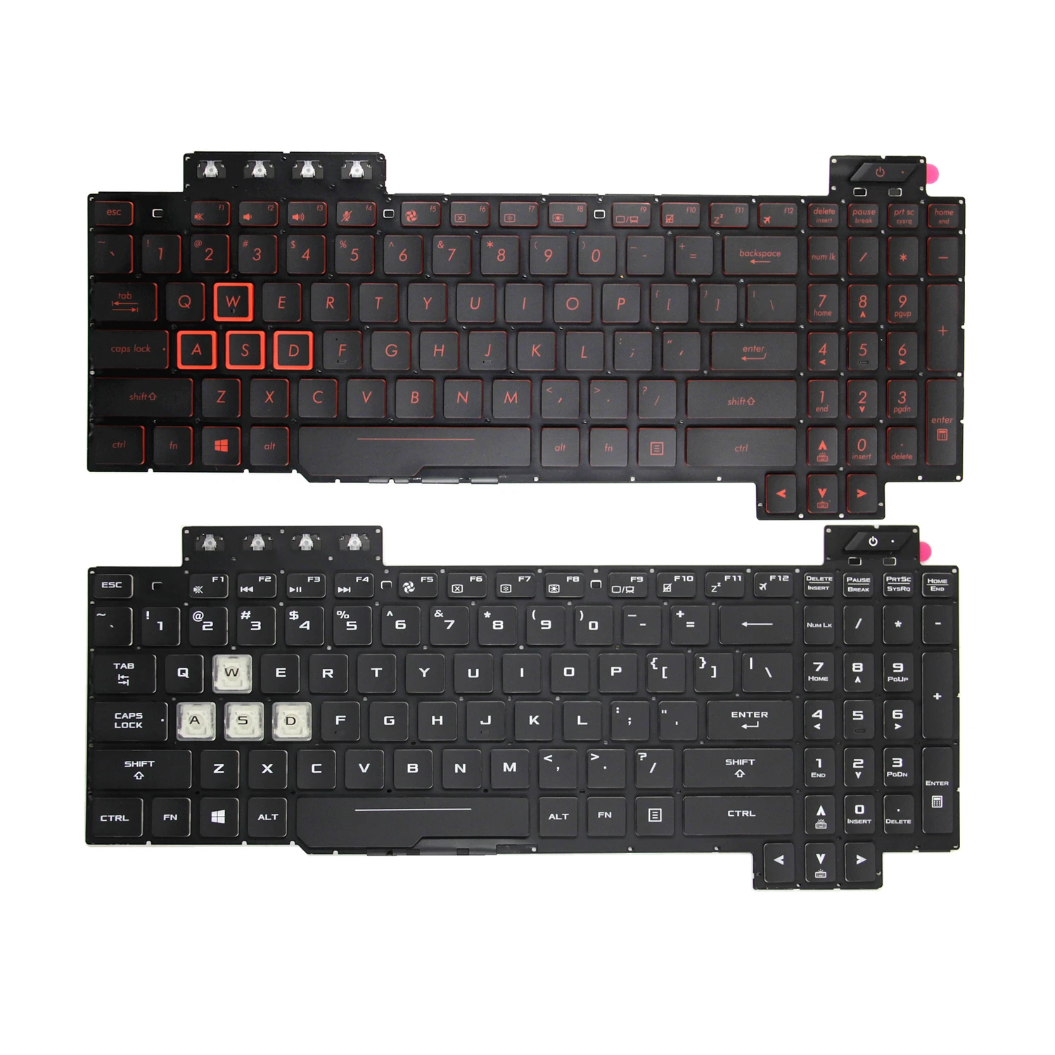 Teclado dos Eua para Asus Tuf Fx80 Fx86 Fx95 Fx505 Fx504 Fx705 Zx80g Fz80 Fx80g Gl703g Inglês Laptop Teclado Retroiluminado 100 Novo