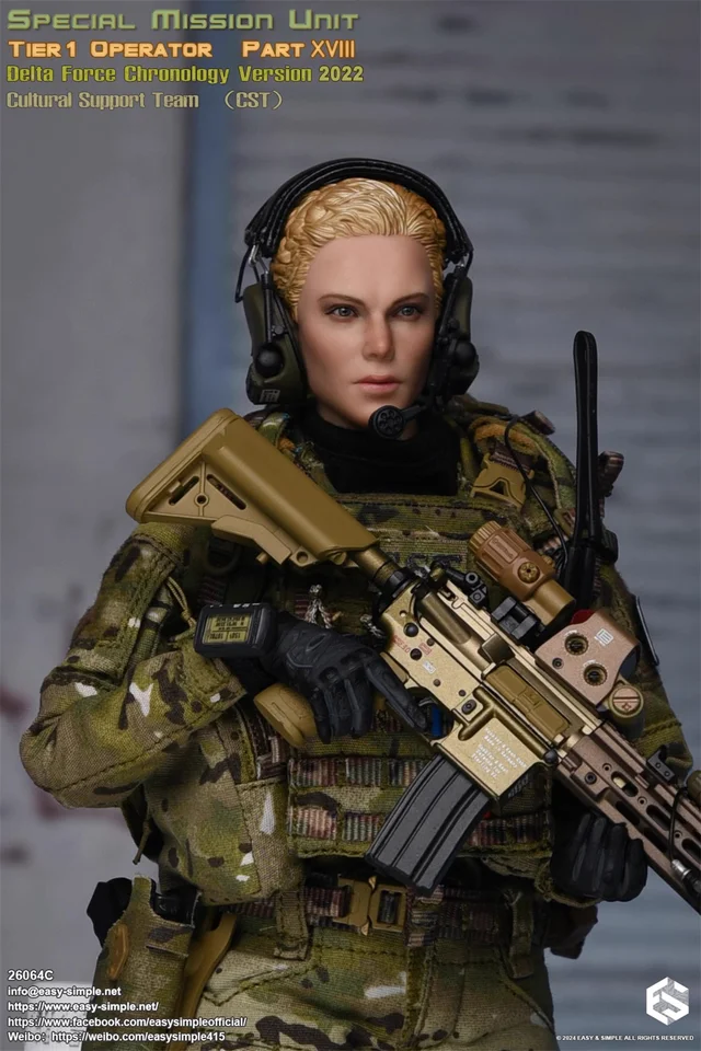 兵士の女性メンバー、特殊部隊、フルセット、モデルおもちゃ、簡単で