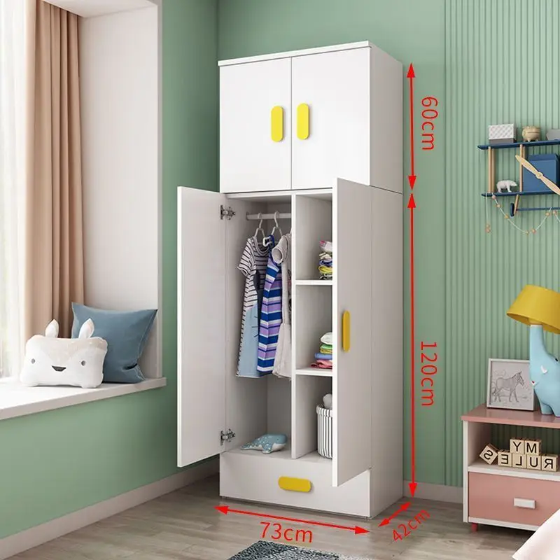 Mobile Clothes Wardrobes Closet Bedroom Kids Shelves Storage Organizer Sideboard Modern Kindergarderobe Room Furniture CY50CW
