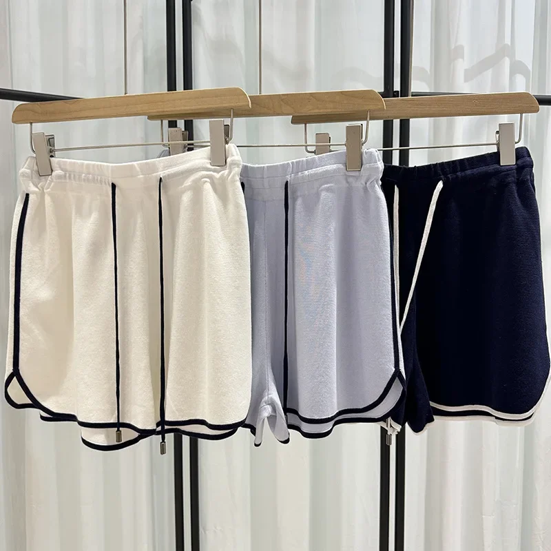 women-2024-spring-summer-new-silk-blended-knitted-shorts