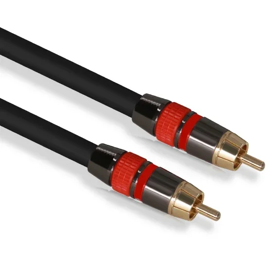 Digitales Audio-RCA-Kabel, Premium-Stereo-RCA auf RCA-Koaxial-SPDIF-Kabel, männlicher Lautsprecher, Hifi-Subwoofer-Kabel, AV, 0,5 m, 1 m, 2 m, 3 m, 5 m