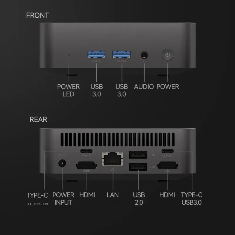 가정용 최적화 미니 PC 코어 N150, 16GB 대용량 2TB SSD, 윈도우11, 강력한 WiFi6 신호, 가정의 일상 업무 및 사무실 작업에 적합