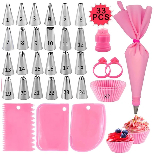 Pastry Socket Cake Nozzles for Confectionery Professional Set Icing Cream Piping  Tips Cookies Cupcake Cake Decorating Tool