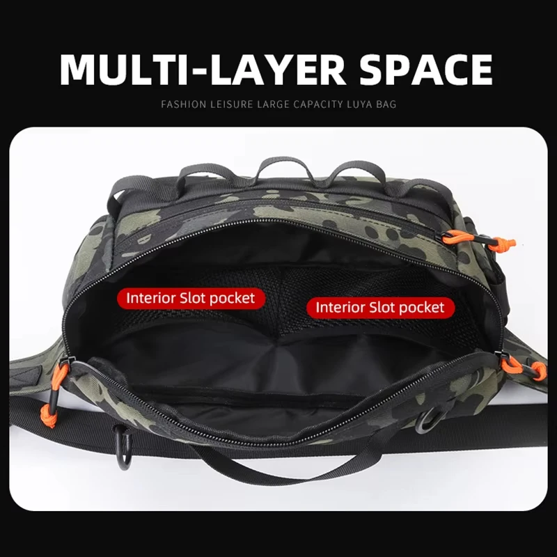 Waterproof Nylon Tactical Fanny Pack for Outdoor Camping Hiking