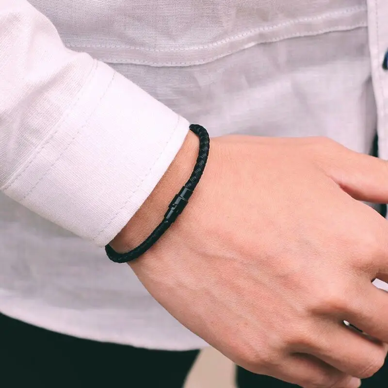 Red Thread Lucky Bracelet for Men with Magnet Buckle