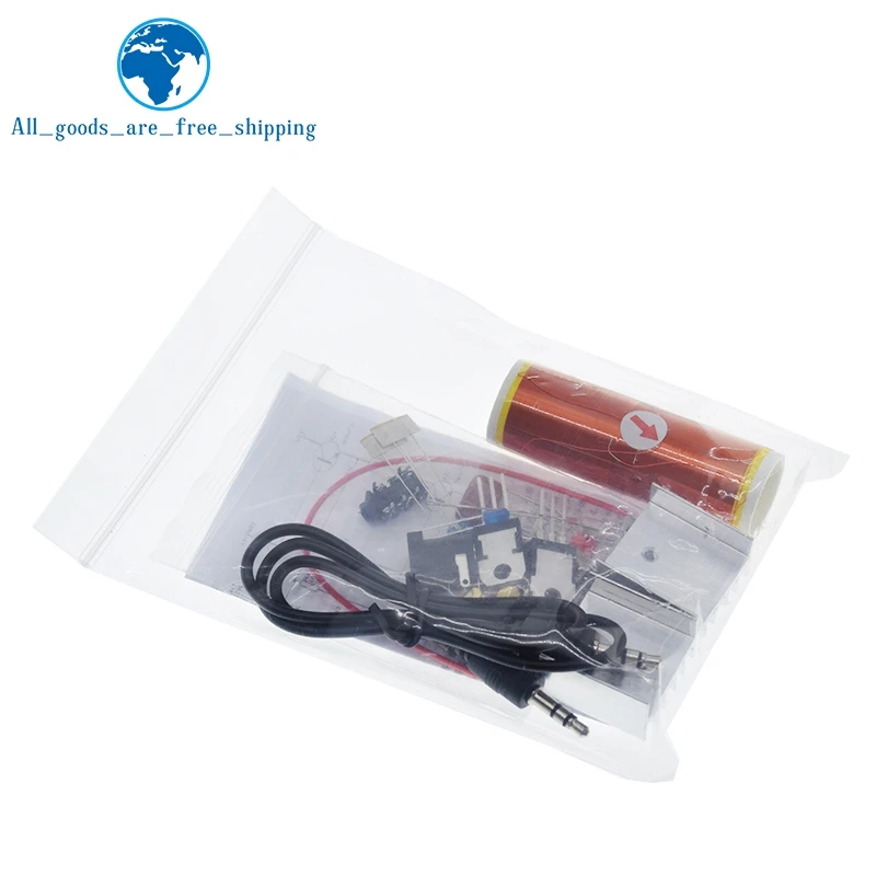 TZT 1/3Set Mini Bobina di Tesla Kit 15W Mini Musica Bobina di Tesla Altoparlante Al Plasma Tesla Trasmissione Senza Fili DC 15-24V Kit FAI DA TE - immagine 3