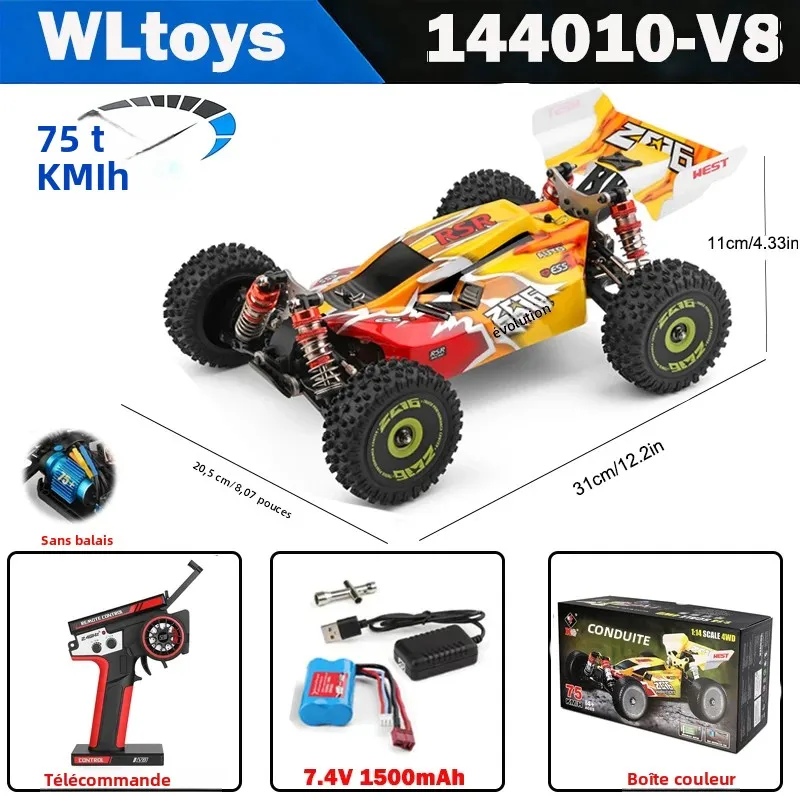 Maastoauto RC 4WD 1/16 - 2,4 GHz Sähkökäyttöinen Kauko-ohjattava
