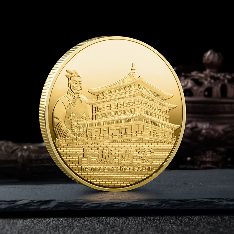 

Chinese City of Xi'an Commemorative Gold Coins Tourist Scenic Area Souvenirs