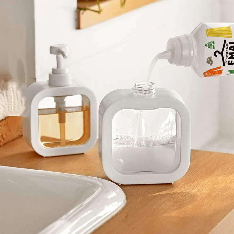 Soap Dispenser Bottles For Kitchen Bathroom Refillable Lotion Shampoo Shower Gel Clear Bottle soap dispenser
