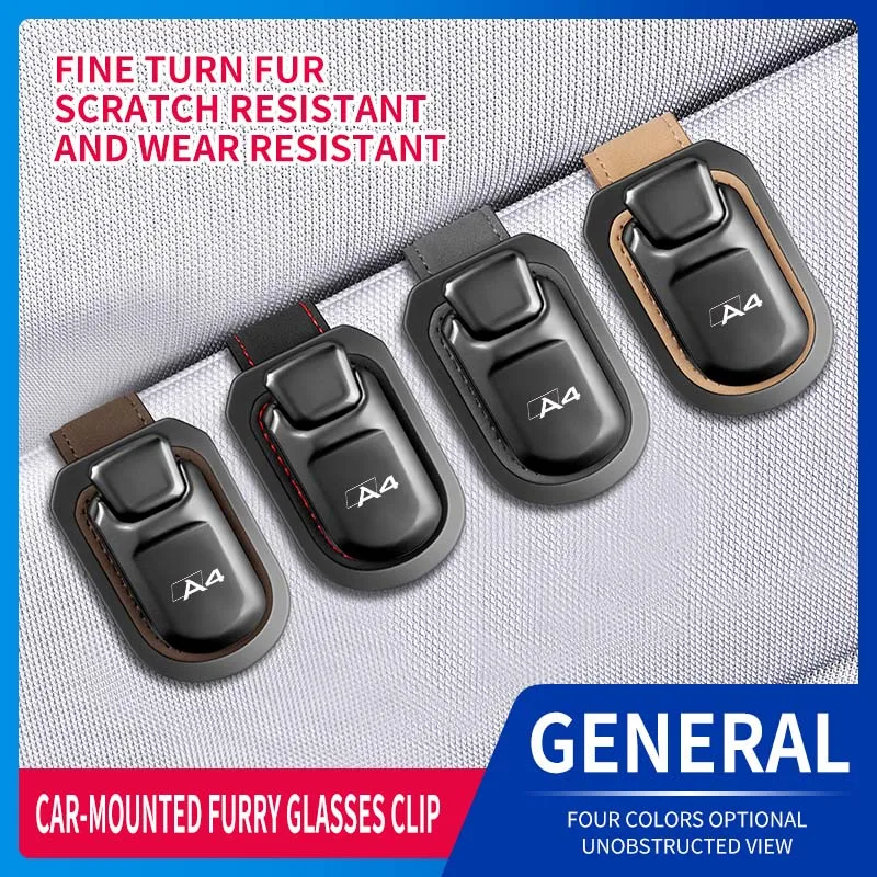 

Car Sun Visor Glasses Case Glasses Frame Sunglasses Holder For Audi A4 B8 B7 B9 A7 A6 A4 A3 A8 Q3 Q5 2023 2024 Accessories Logo