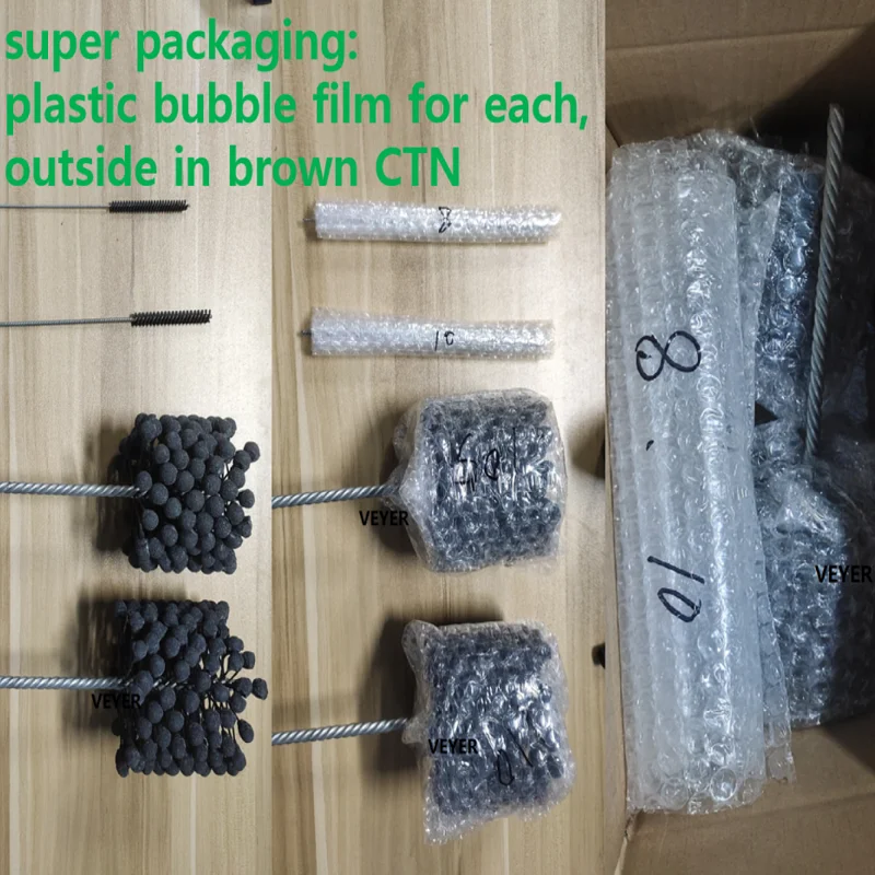 120Grit Cepillo de Desbarbado Bolas AbrasivasFlexible Ball Honing Engine Brush Cylinder 96/58mm Deburring CNC Tool for PoliShing ucheer 3mm 30 pcs set diamond titanize burs for dremel rotary tool drill bit engraving parts grinding polishing needles files