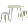 Children's Table and Chair Table with 2 Chairs for Children 2-5 Years with Flower Shaped Table Ø59x50 cm and Chairs Ø28x26 cm 6