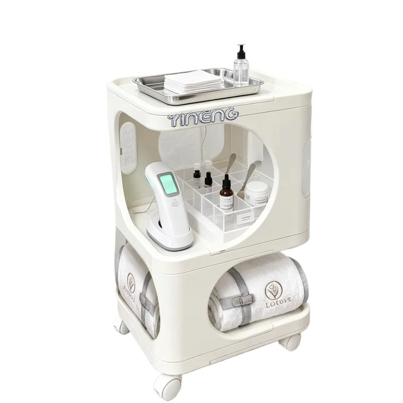  Carrello per salone INS e carrello per attrezzi per unghie portatile multi-livello per trucco per clinica spa di bellezza, supporto per rotelle estetico professionale - immagine 6