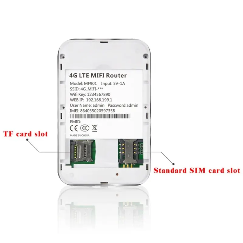 TIANJIE 4G Wifi Router Mini 3G Lte Sim Card Wireless Modem Battery Portable Pocket Mobile Hotspot Car Internet Adapter wi fi router