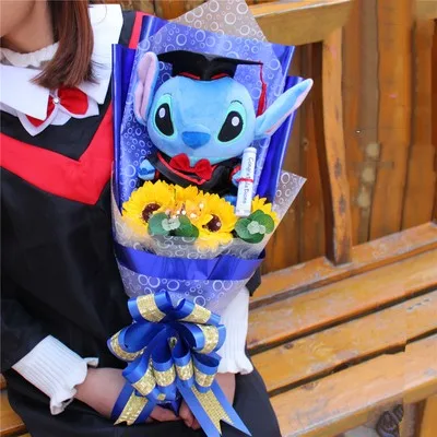 Eyes and Moons Crochet Flower Anime Plush Bouquet