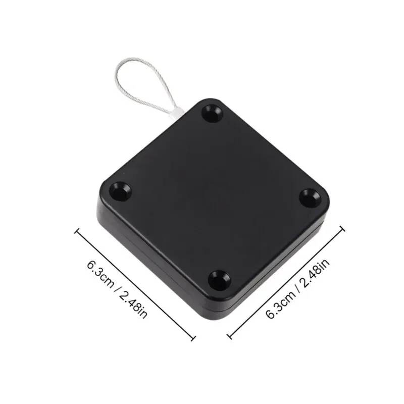 Black Punch Free Automatic Sensor Door Closer Automatic Shutdown Device Non Punching Telescopic Sliding Door Device 1pc