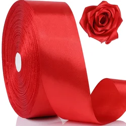 Luxurious Silk Ribbon Assortment for Crafts and Gift Wrapping - Set of 25 Rolls (Red)