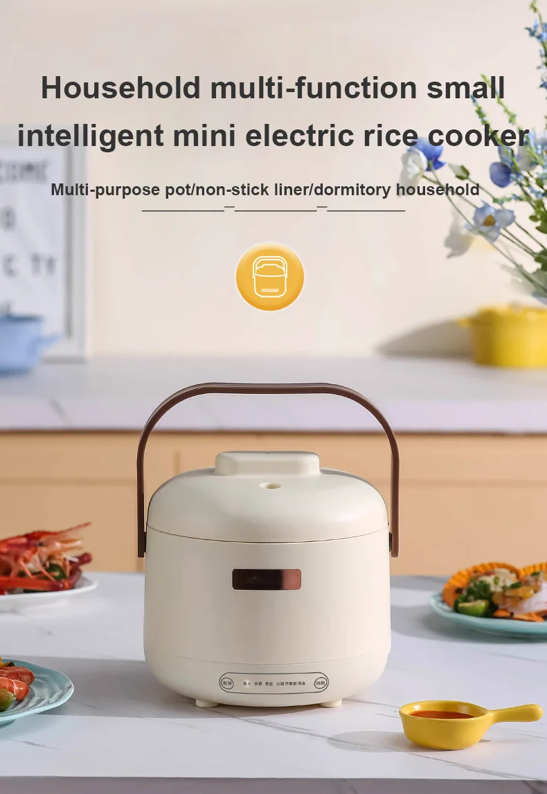 Description Picture 3 of itemLow Sugar Electric Rice Cooker Stainless Steel Food Steamer Meal Heating Lunch Box Soup Porridge Stew Cooking Hot Pot Frying Pan