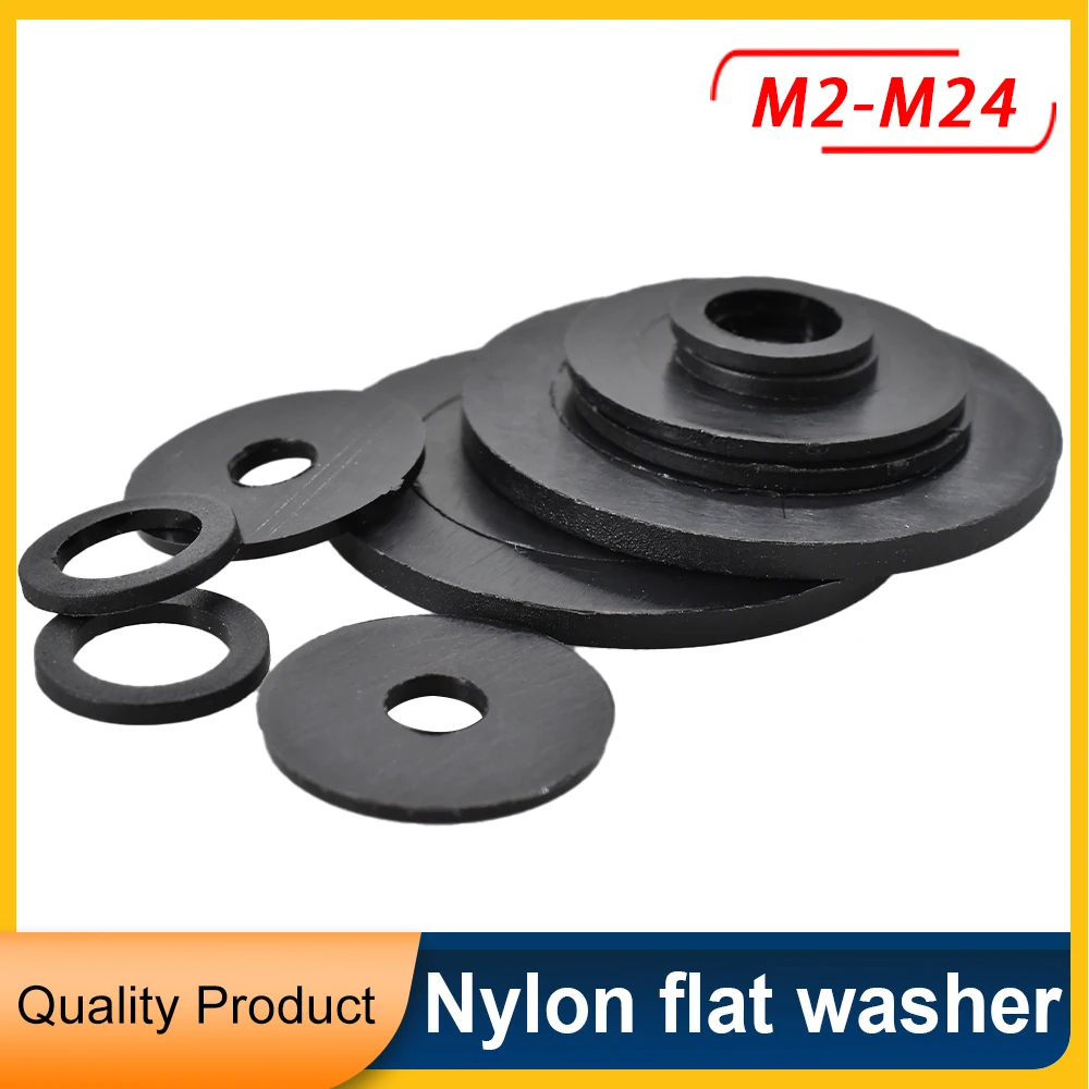 MUSCCCM Joint en nylon, rondelle d'entretoise ronde de rondelle plate