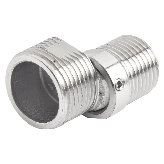 ก๊อกน้ำปรับได้360องศาแบบสกรูที่ทำมุมโค้งงออะแดปเตอร์สำหรับก๊อกน้ำแบบสั้น/ยาวสำหรับห้องครัวห้องน้ำ 5