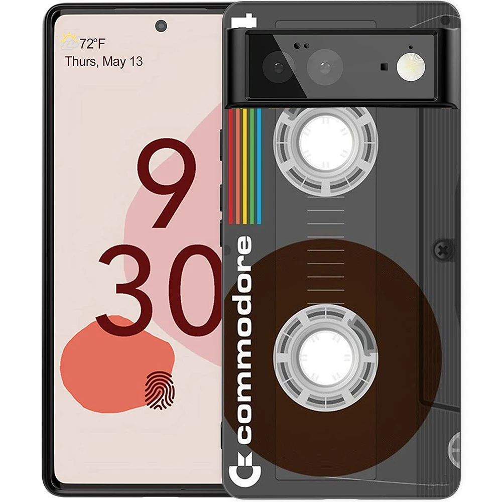 Retro Cassette Tape Style Shockproof Silicone Phone Case Cover