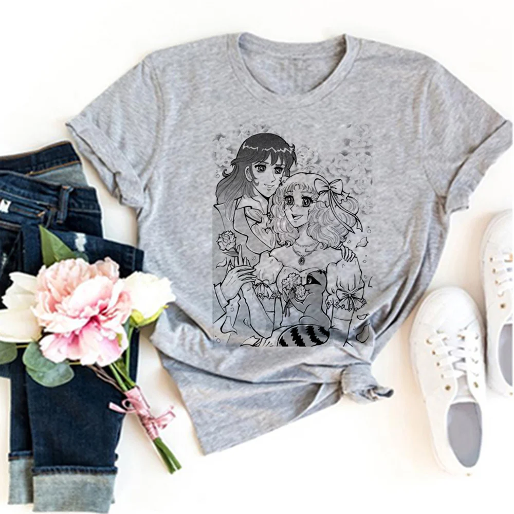 

candy candy t shirt women graphic summer funny tshirt female anime 2000s designer clothes