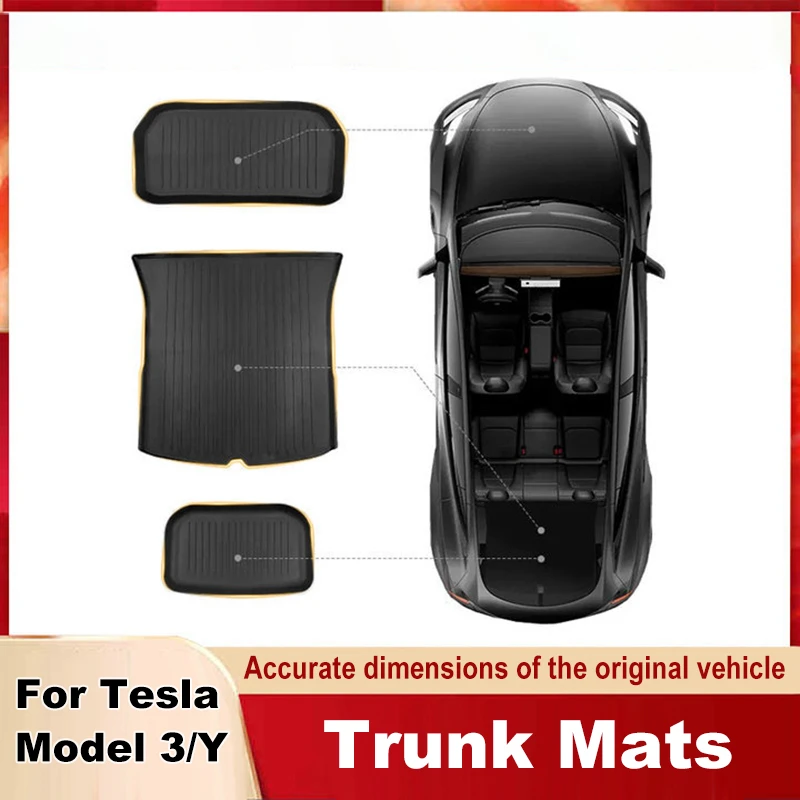 For Tesla Model Y Rear Seats Back Protector Anti Kick Mats TPE Seat