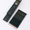 12pcs 2B Graphite Professional Drawing Pencils Sketch Pencil Black Lead Pencils for Sketching 2