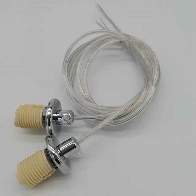 Portalampada G9 In Ceramica Con Staffa - Attacco Per Lampadine G9 - Confezione Da 3 Pezzi Con Coperchio