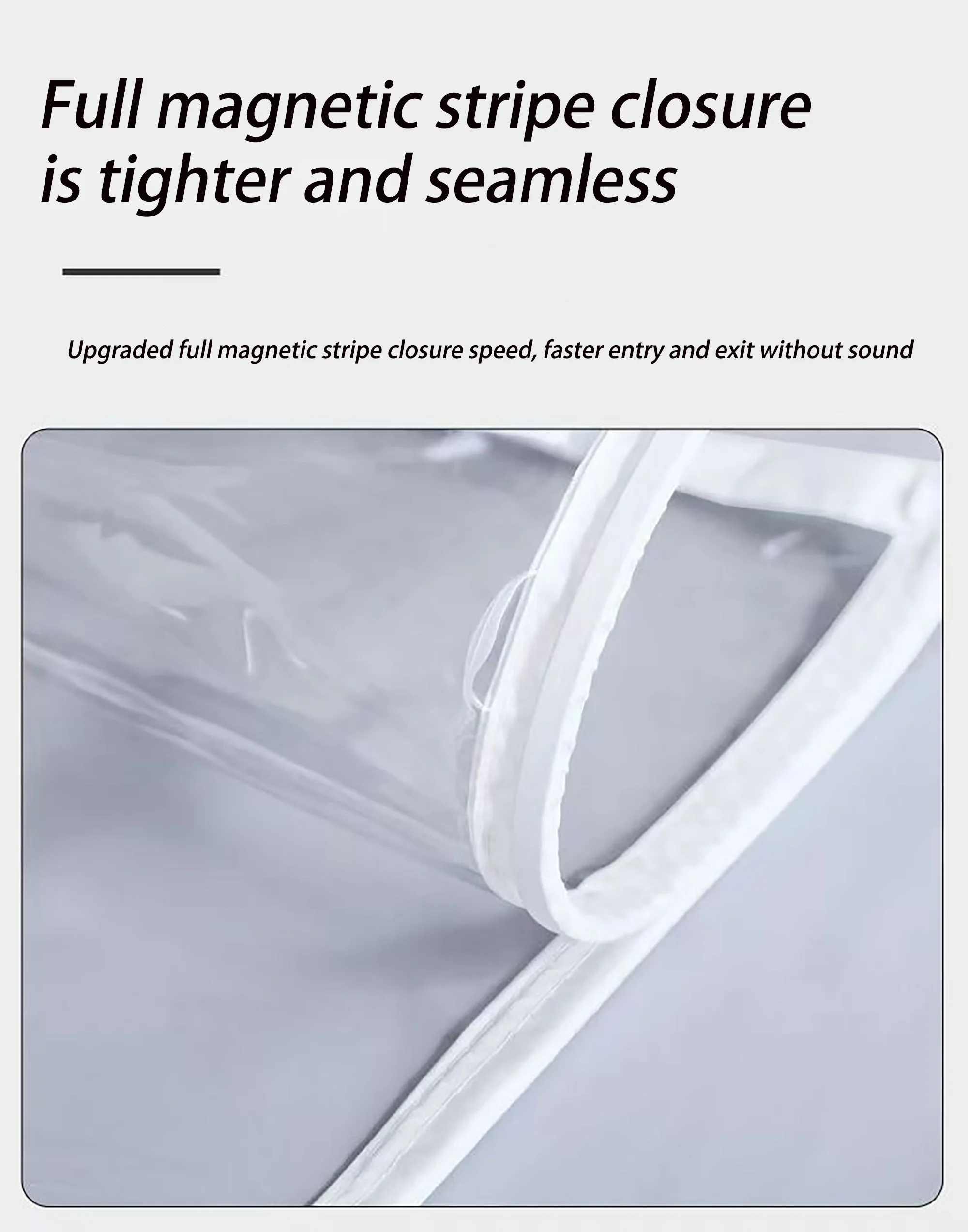 Winter magnetic transparent air conditioning door curtain kitchen barrier curtain windproof cold proof and warm magnetic door curtain