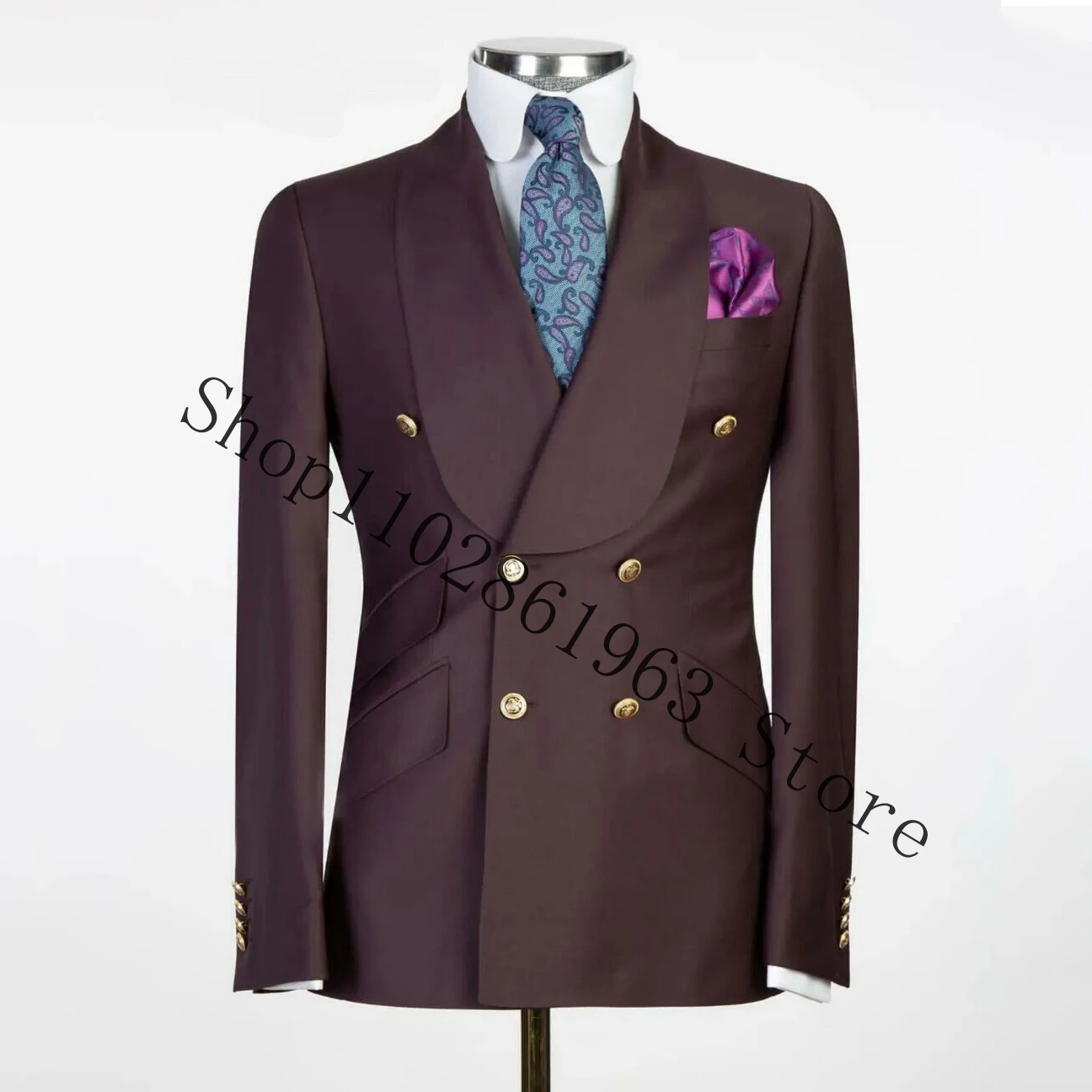 White Doube Breasted Wedding Suits For Men 2 Pieces Best Men Suits Slim Fit Formal Groom Wear Tuxedos Blazer Pants Costume Homme