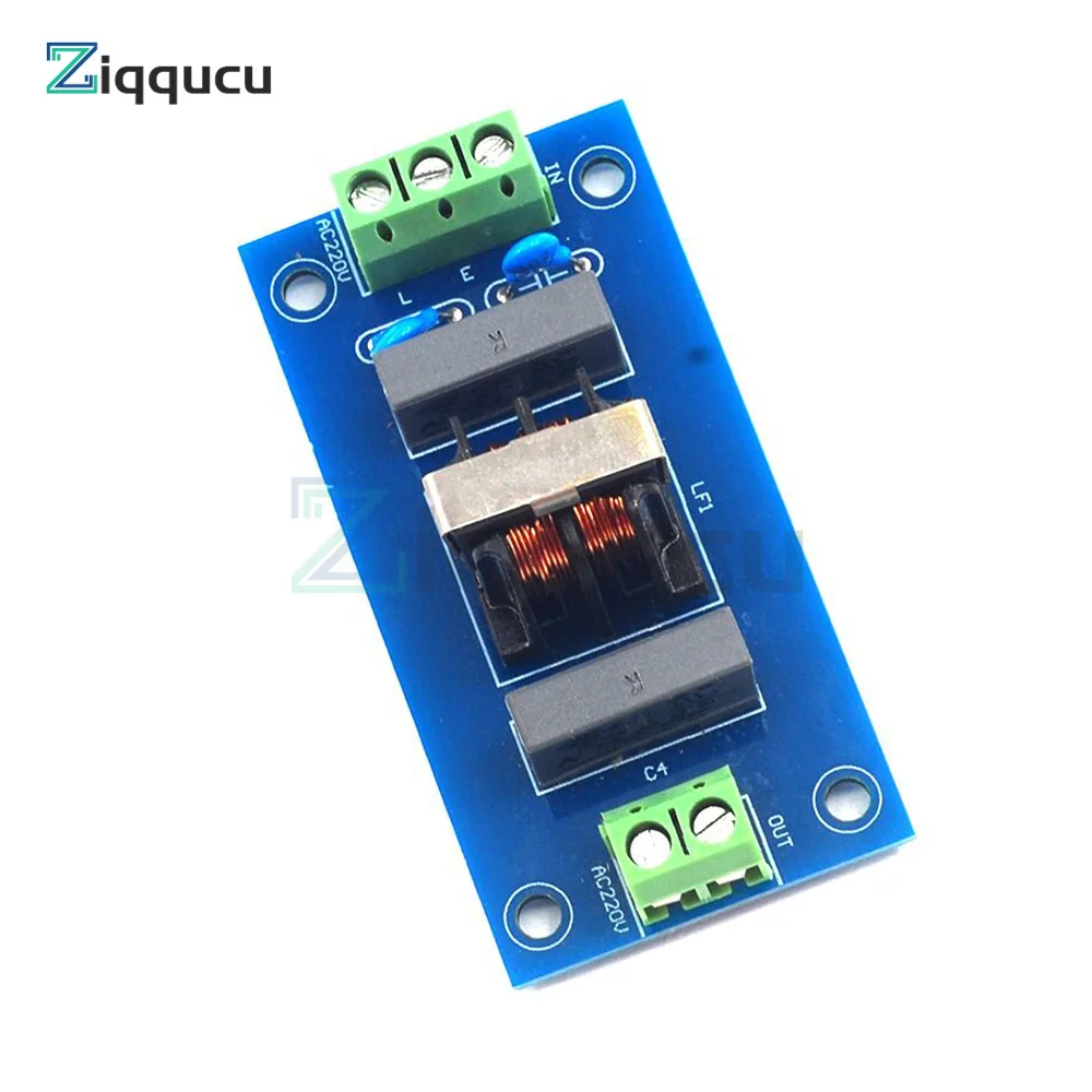 220V EMI Filter Sound Booster Filter Socket 2A EMI Module Power Board Sound Lift Sharp Socket Power power filter module