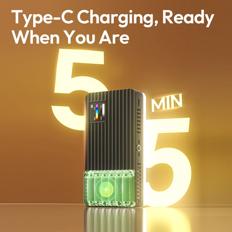 Ulanzi L207 K20RGB 20W Panel Light Full-Color Video Light 20 Built-in Lighting Effects for Food Photography Travel Vlogging Shot