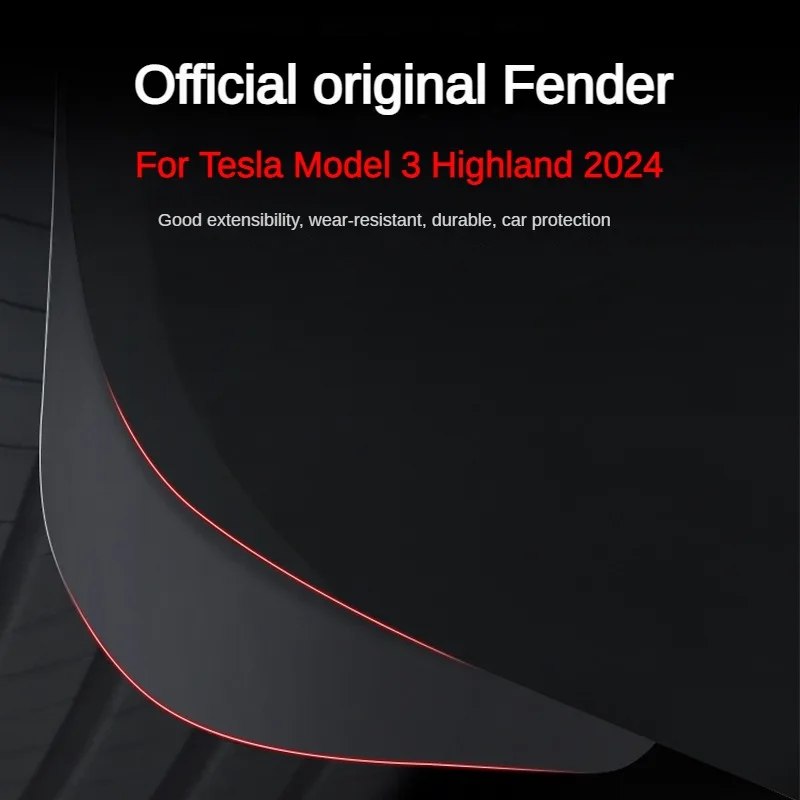 Car mud flaps Mud Flaps for Tesla Model 3 Highland Mudguard Official Original Front Rear Wheel Fenders Splash Guards Model3 Accessories