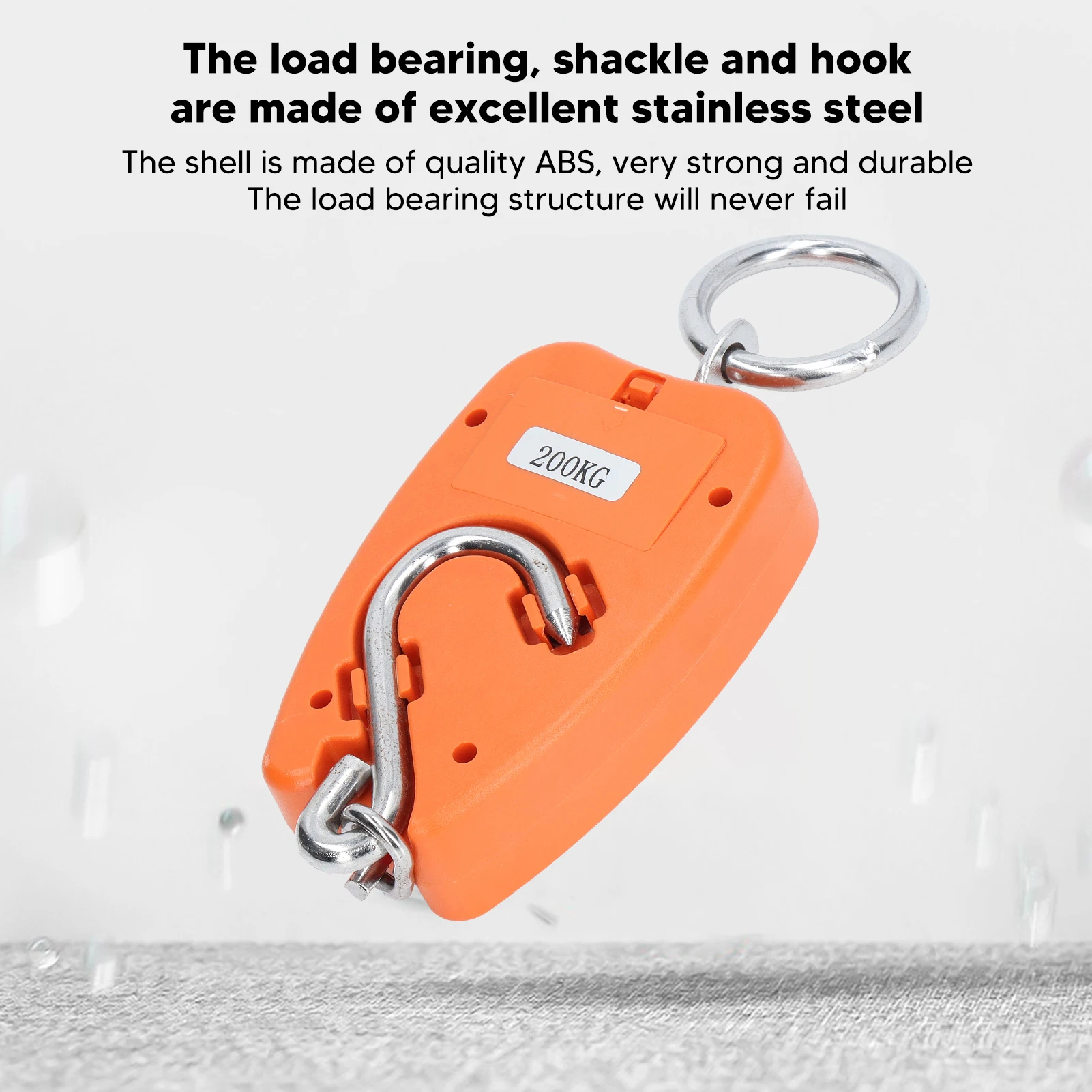 Digital Hanging Scale Portable 200kg Load Bearing Accurate Multifunctional Handheld Mini Hanging Scale with LCD Screen portable scale digital scale hanging scale