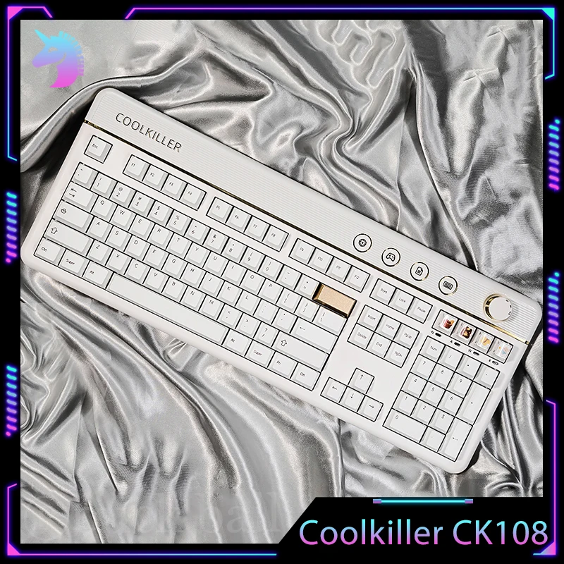 Клавиатура Coolkiller Ck108 Механическая с магнитным переключателем, беспроводные игровые клавиатуры с Bluetooth, 3 режима, поддержка Esport, поддержка горячей замены