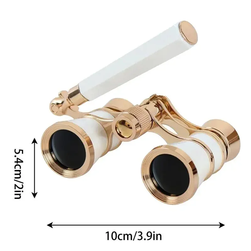 1PCS Theater Binoculars Retro glasses Mini binoculars with foldable handling for concerts