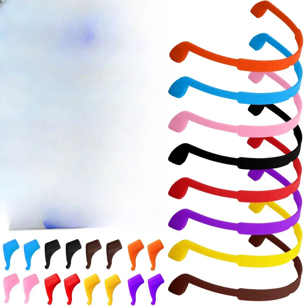 Colorful Kids Glasses Strap 8 Pack Silicone Retainer
