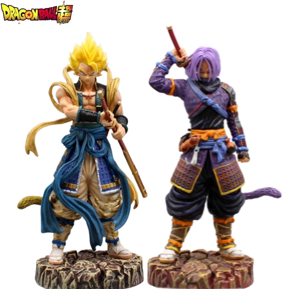 

32cm Dragon Ball Z Samurai Figure Trunks Gogeta Anime Figure Super Saiyan 3 Figurine Pvc Statue Model Doll Collectible Model Toy