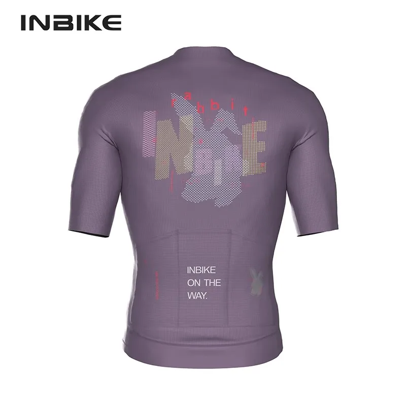 thumbnail image 1 of INBIKE - Maillot de ciclismo de manga corta para hombre, de verano, de secado rápido, para ciclismo de carretera, ropa de ciclismo de montaña con bolsillos, 1 of 5