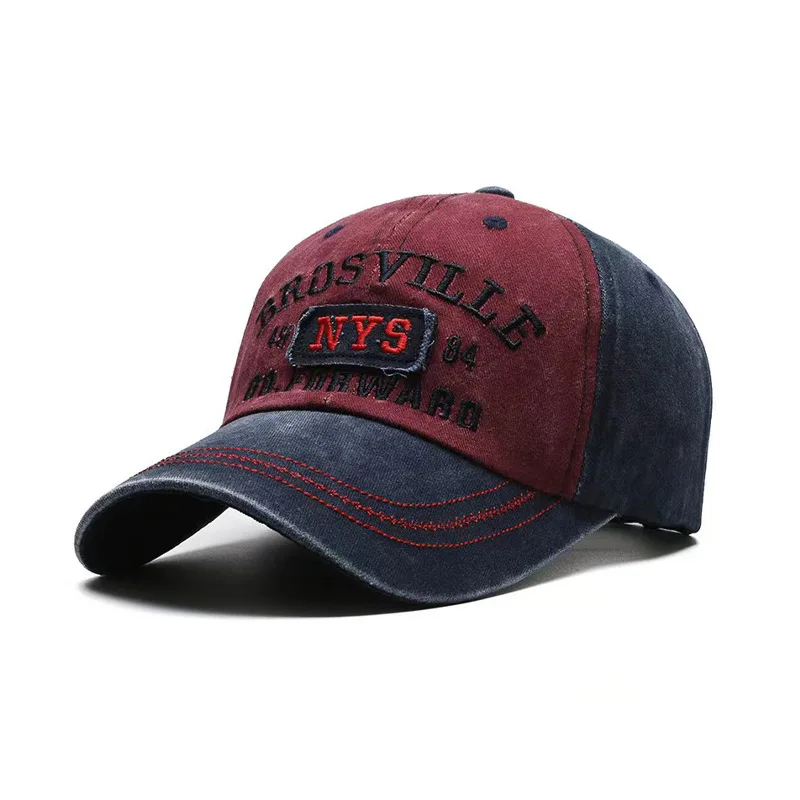 XibeiTrade Retro Cowboy Baseball Cap - Eagle Embroidery Letter Sports Hat, Adjustable Strap, Washed Cotton, One Size Fits Most - View #3