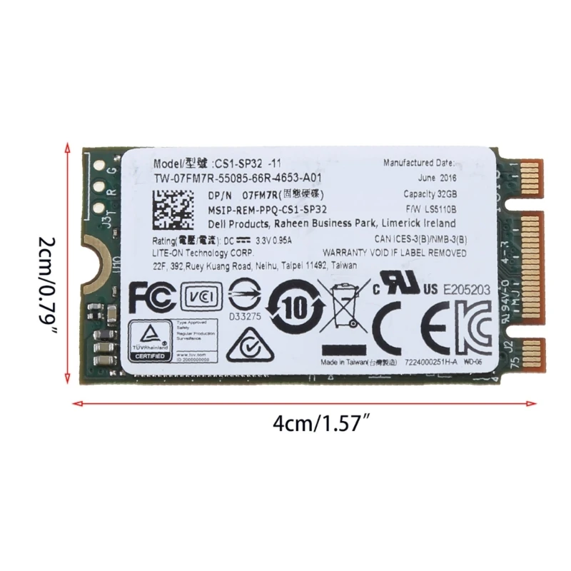 32GB Internal High Performance SSD Lite-On LSS-32L6G-HP for M.2 2242 SSD HDD- for Laptop