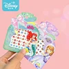 Disney Cartoon Frozen Princess Snow White Makeup Nail Stickers 250 Pcs Mermaid Stitch Stickers Toy For Kids DIY 2